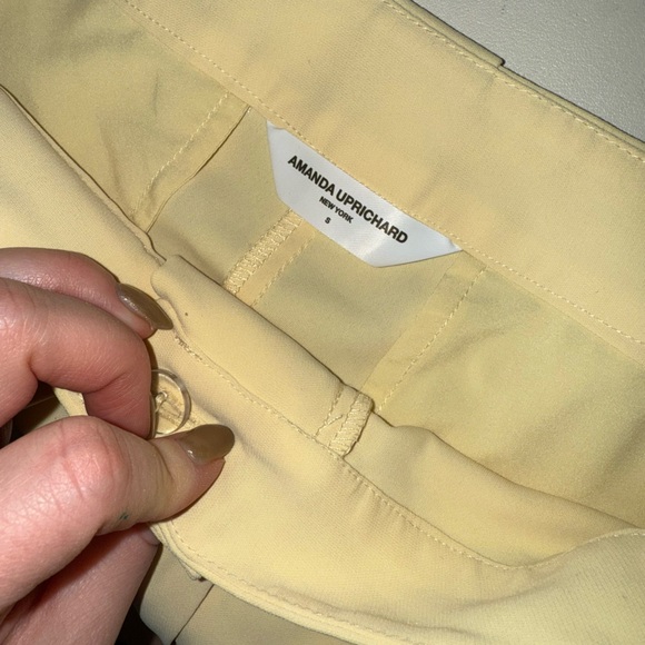 Amanda Uprichard Yellow Trousers Small - Picture 5 of 5